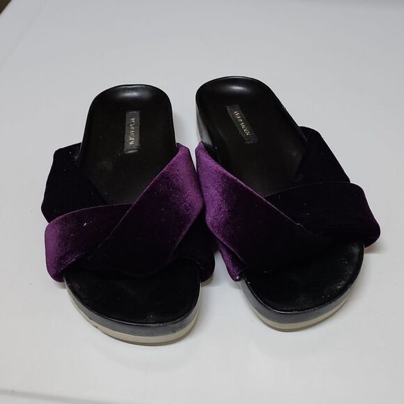 Ava & Aiden velvet slides size 7 - Picture 1 of 6